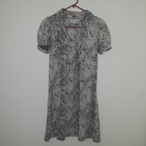 Ladies Marvin Richards Size 8 Black and Cream Dress